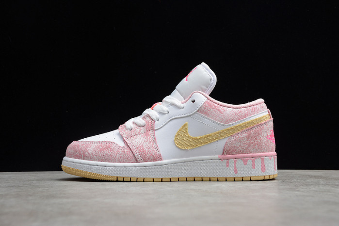 air jordan 1 low paint drip (gs) cw7104-601