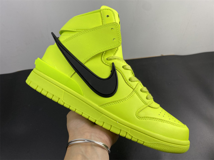 nike dunk high x ambush flash lime - cu7544-300