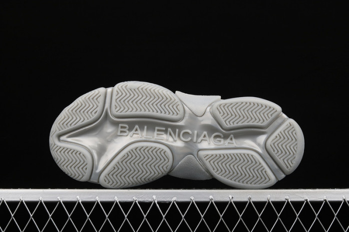 bl triple s trainers sneakers silver 042904