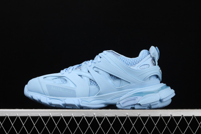 bl track led trainers sneaker blue 10602