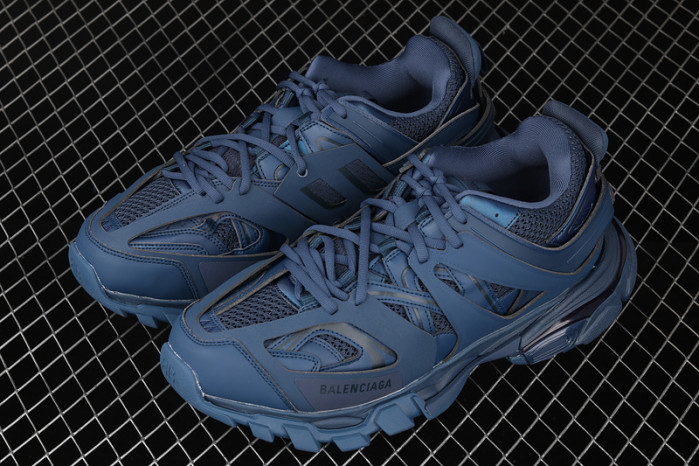 bl track led trainers sneaker dark blue 93005