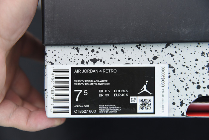 air jordan 4 retro oklahoma sooners pe aj4-904282