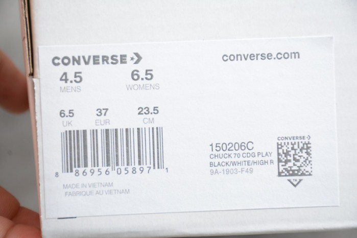 ​cdg x converse chuck taylor all star low 150206c