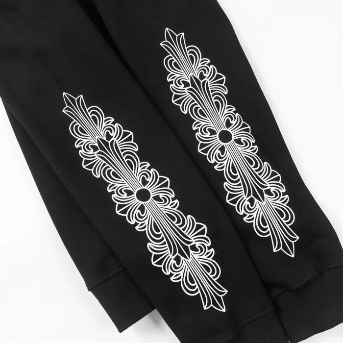 Chrome Hearts Horseshoe Floral Zip Up Hoodie FW00150