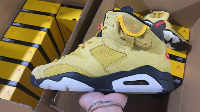 travis scott x air jordan 6 “yellow” - cn1084-300