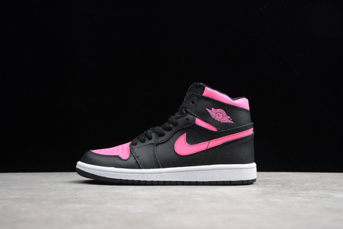 air jordan 1 kids retro high black pink 332148-019