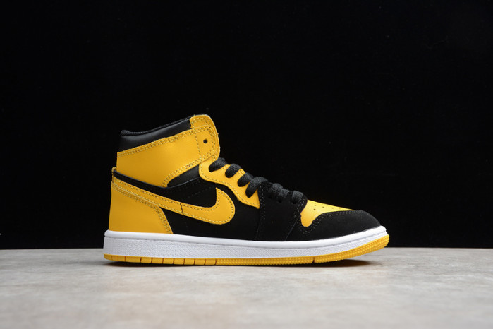 air jordan 1 kids yellow toe black white 552724-035