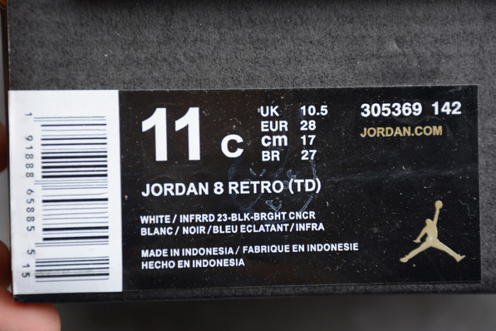 air jordan 8 kids retro bp 