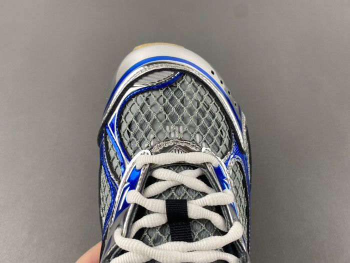 Bottega Veneta Silver & Blue Orbit Sneakers 241798F128005