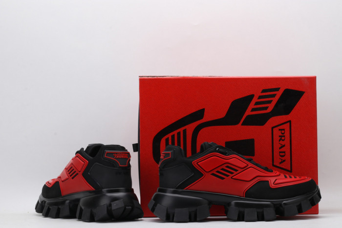 PRAD BLACK RED SNEAKERS