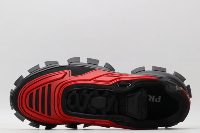 PRAD BLACK RED SNEAKERS