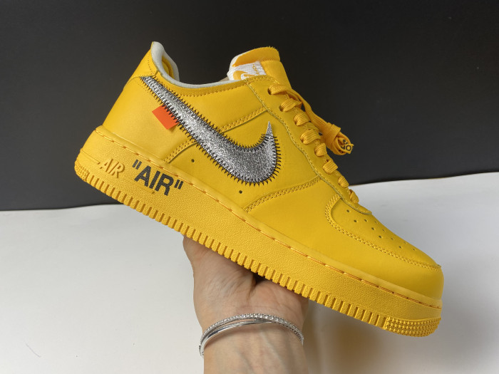 off-white x nike air force 1 low “university gold” dd1876-700