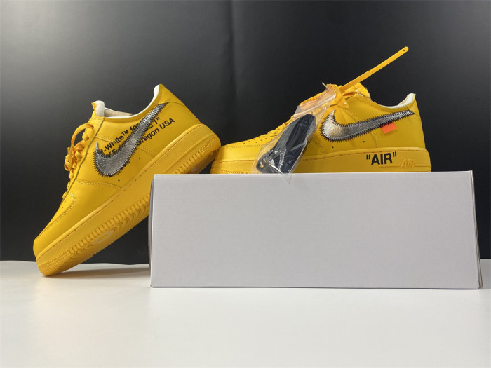 off-white x nike air force 1 low “university gold” dd1876-700