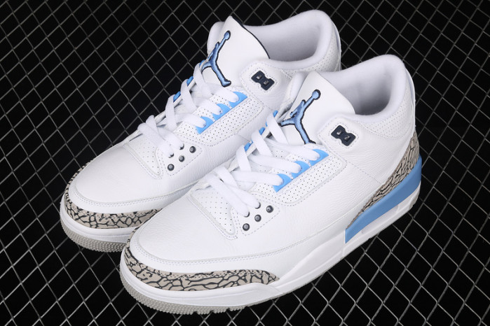 air jordan 3 retro “unc” white ct8532-104