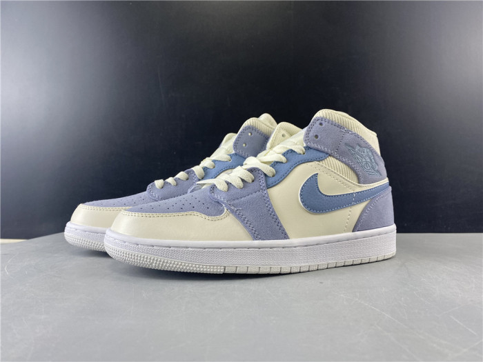 jordan 1 mid mix materials blue tan da4666-100
