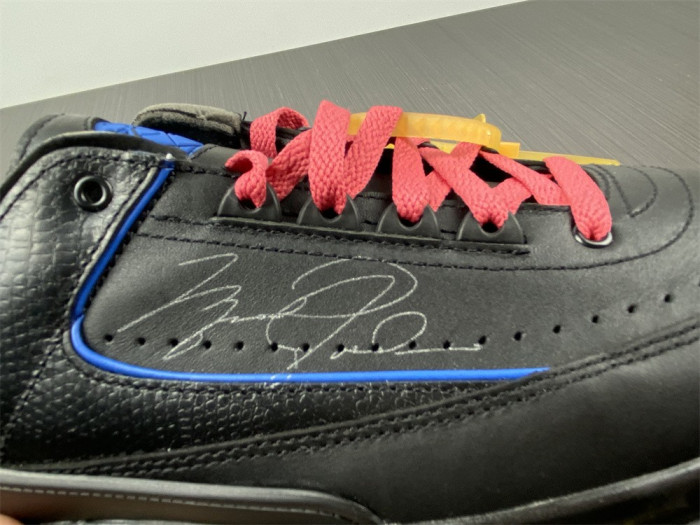 jordan 2 retro low sp off-white black blue dj4375-004