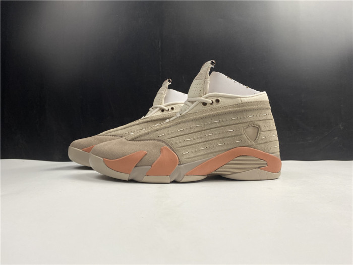 clot x air jordan 14 low sepia stone dc9857-200
