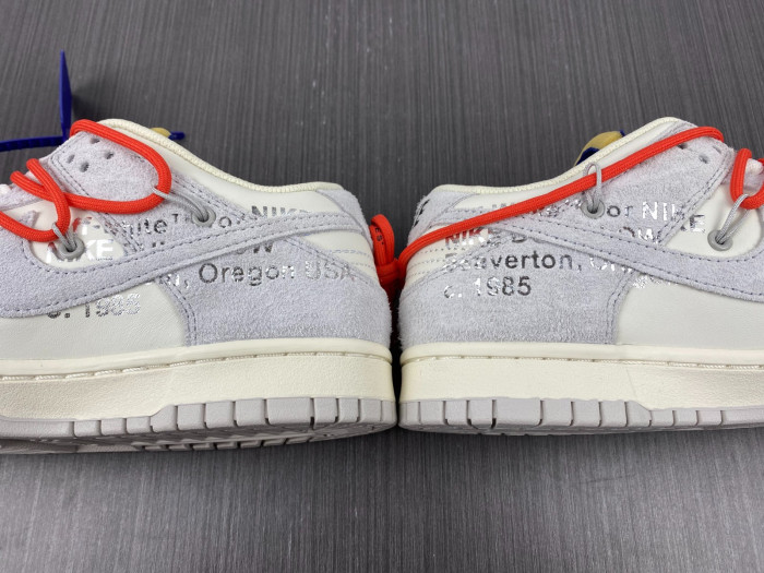 nike dunk low off-white lot 13 of 50 dj0950-110