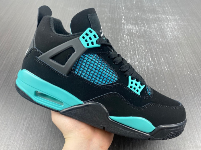air jordan 4 black tiff any green bq7669-132