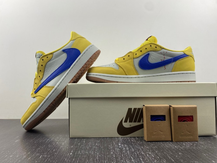Travis Scott x Air Jordan 1 Low OG “Canary” DZ4137-700