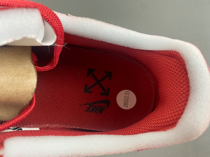 off white x nike air force 1 red ao4297-60