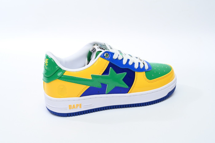 BAPE STA TO LOW BLACK YELLOW GREEN ORCHID 1180 191 004