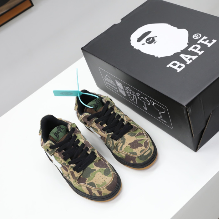 a bathing ape bape sk8 sta abc camo green ba11025