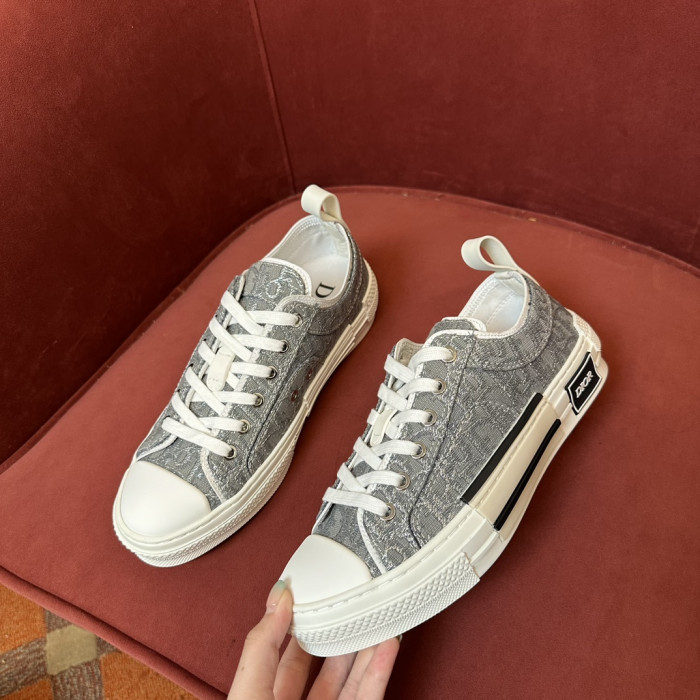 Dior B23 Low Top Canvas Oblique Black D04
