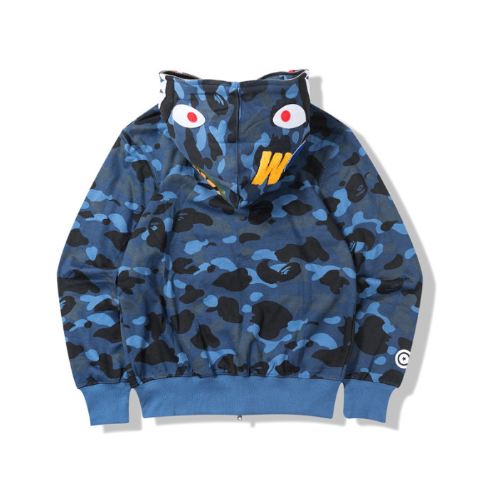 bp153 bape camouflage shark hoodies multi colors ep201