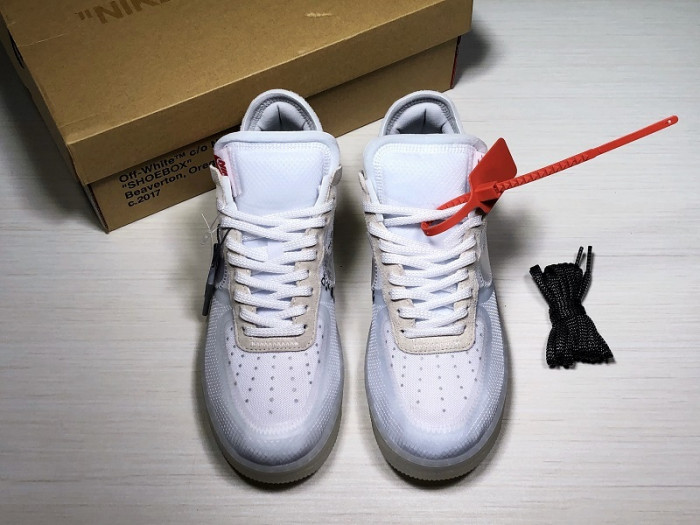nike air force 1 low off-white all white - ao4606-100