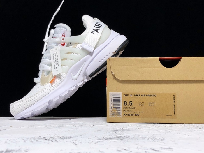 off-white x air presto 2.0 - aa3830-100