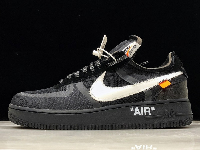 off-white nike air force 1 black - ao4606-001
