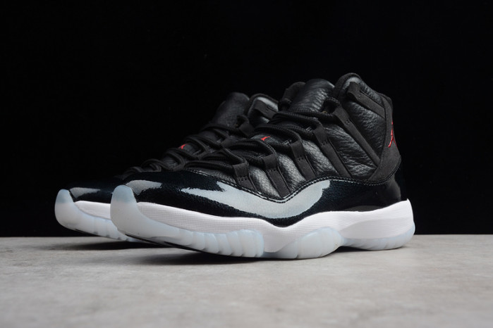 jordan 11 retro bp "72-10" black mens 378037-002