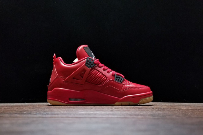 air jordan 4 fire red gum singles day av3914-600