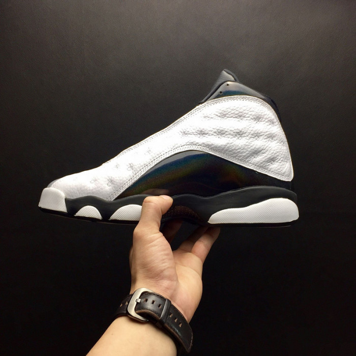 air jordan 13 retro “barons hologram” white/grey mens 414571-115
