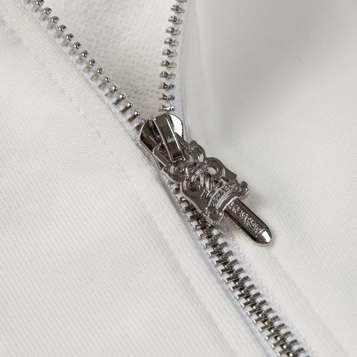 Chrome Hearts Horseshoe Floral Zip Up Hoodie FW00151