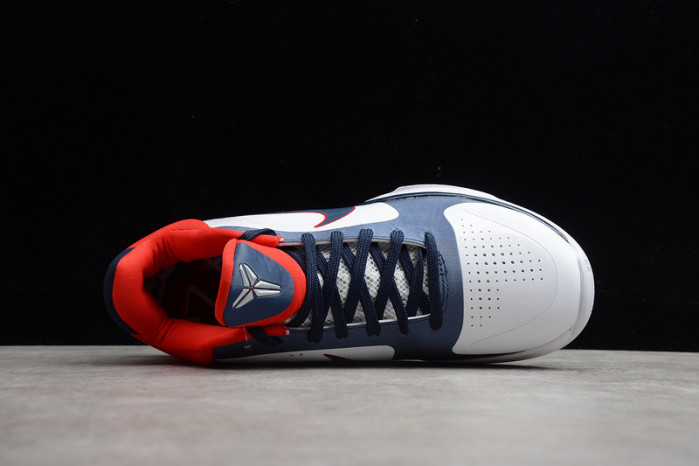 zoom kobe vx white/obsidian-sport red 386430-103