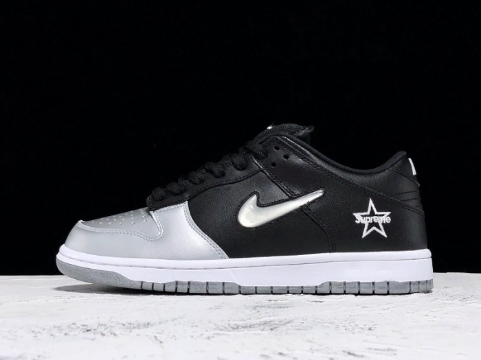 nike sb dunk low jewel swoosh silver - ck3480-001