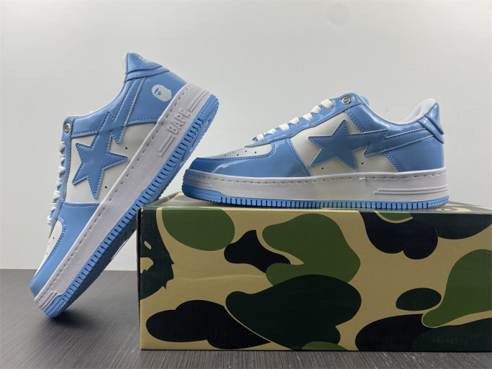 a bathing ape bape sta low blue 1h70191001
