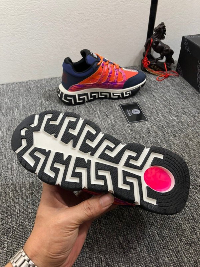 vse chain reaction orange sneaker