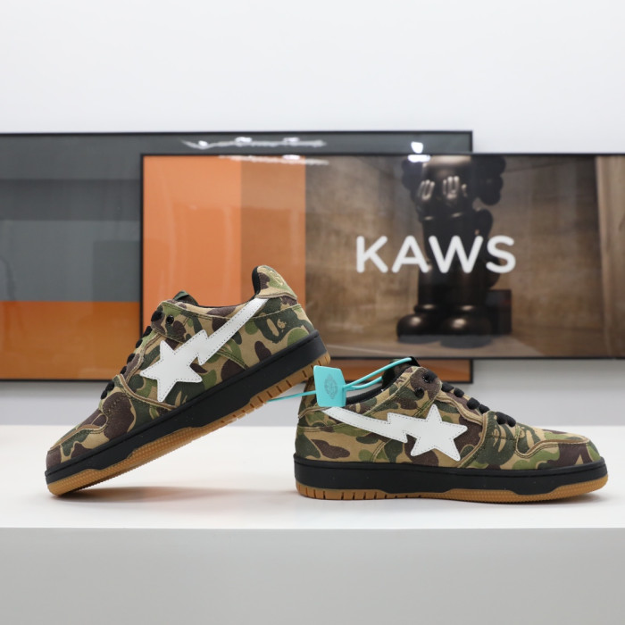 a bathing ape bape sk8 sta abc camo green ba11025