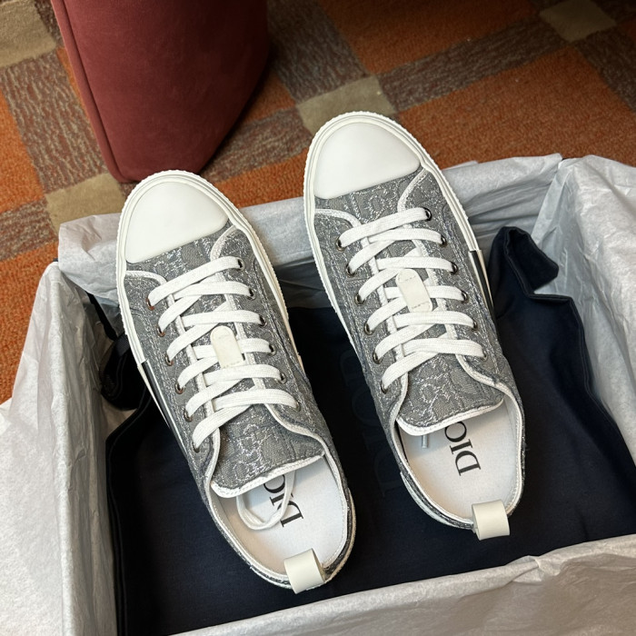 Dior B23 Low Top Canvas Oblique Black D04