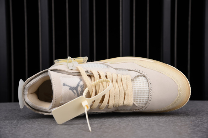 off-white air jordan 4 sail (2020) cv9388-100