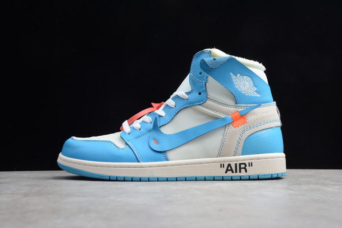 off-white air jordan 1 powder blue unc - aq0818-148