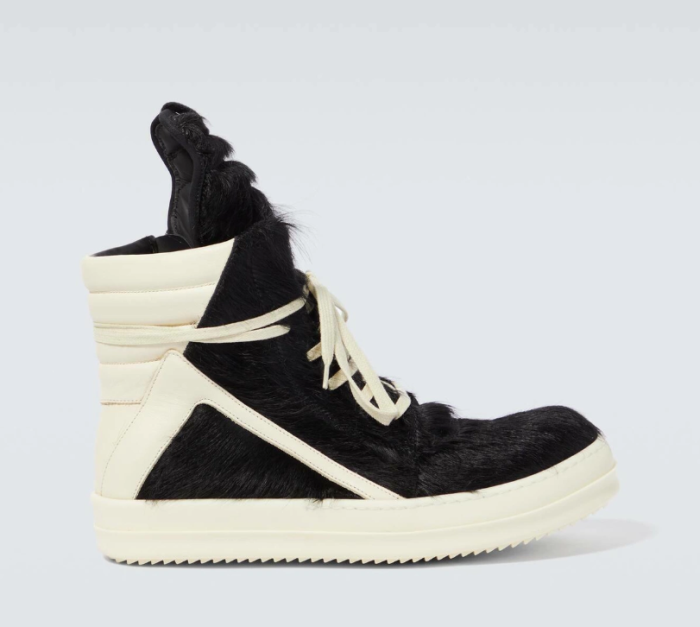 RICK OWENS GEOBASKET FUR SNEAKS 20250716
