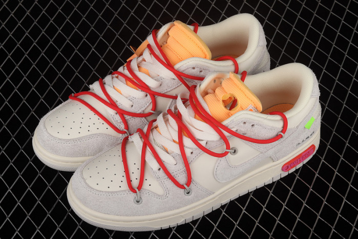 nike dunk low off-white lot 40 dj0950-103