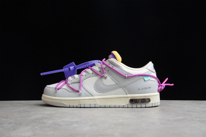 nike dunk low off-white lot 28 of 50 dm1602-111