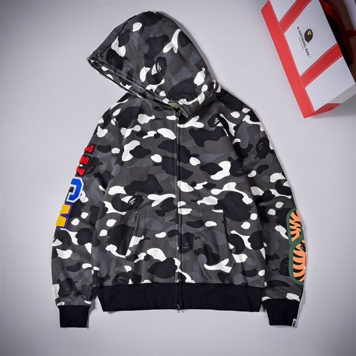 bp233 bape luminous camo hoodies 200