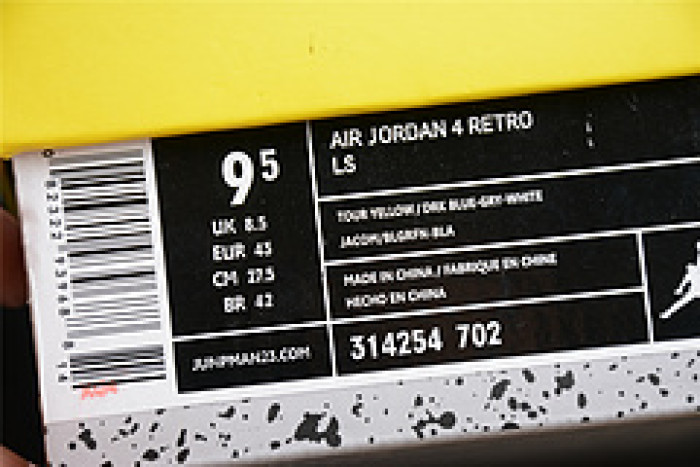 air jordan 4 retro ls "lightning" 314254-702